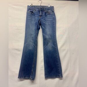 Harley-Davidson Women's‎ 4 petite bootcut Jeans in Blue bikercore denim